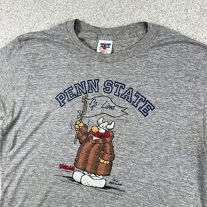 TNT Penn State T Shirt Mens XL Gray Vintage 1985 Hagar the Horrible Go Lions